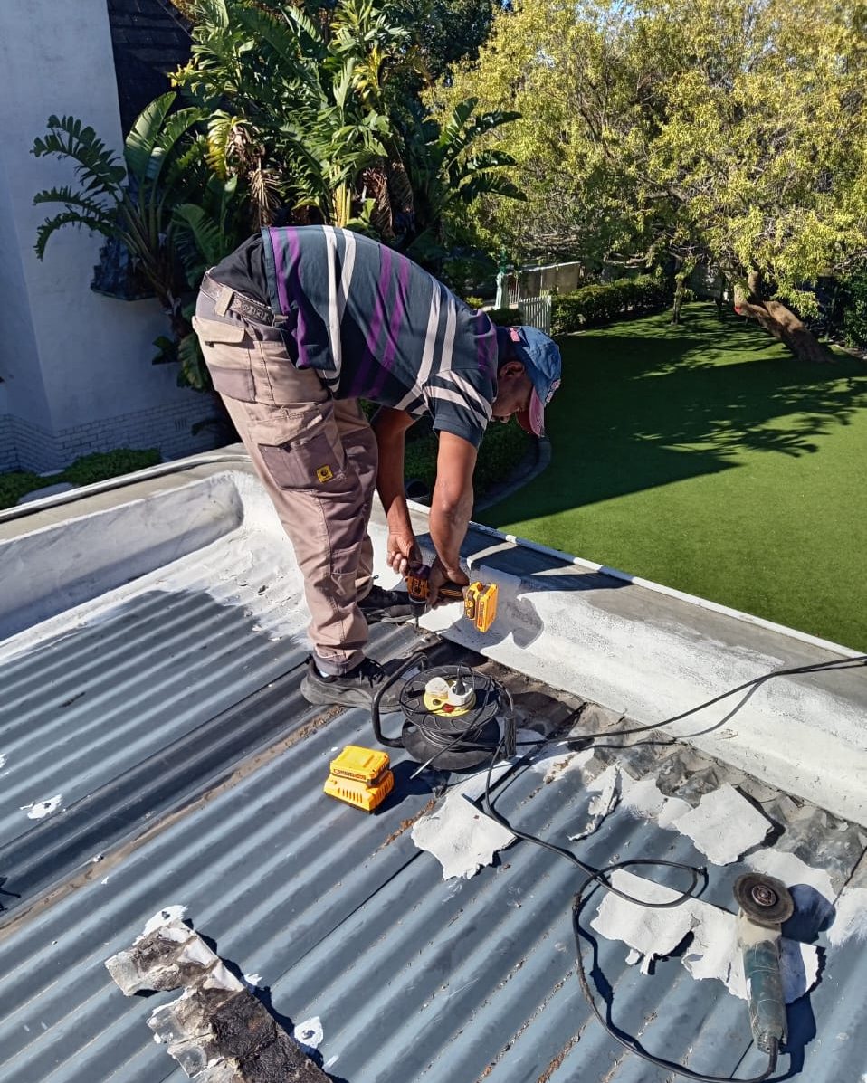 Steel roofing installation